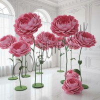 Ростовой цветок из бумаги "Пион розовый"